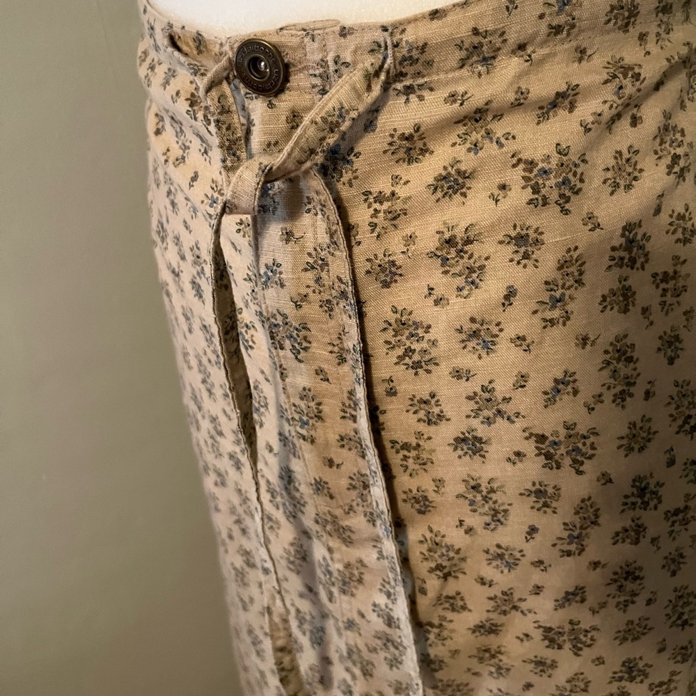 Liz Claiborne Linen adjustable skirt SZ 10 - Picture 2 of 7